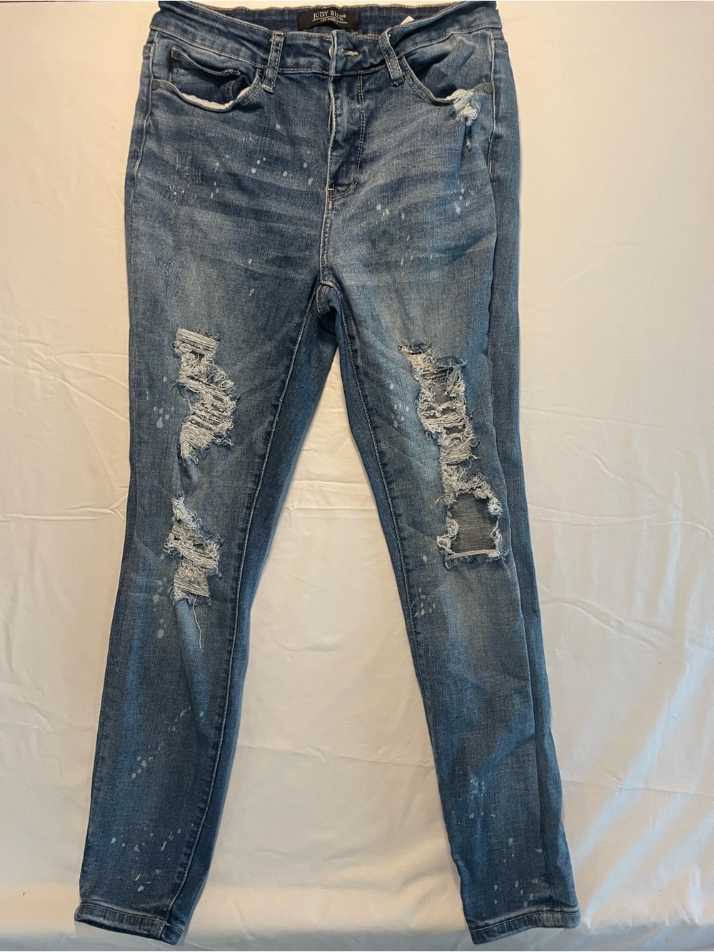 Judy Blue Distressed Skinny blue Jeans